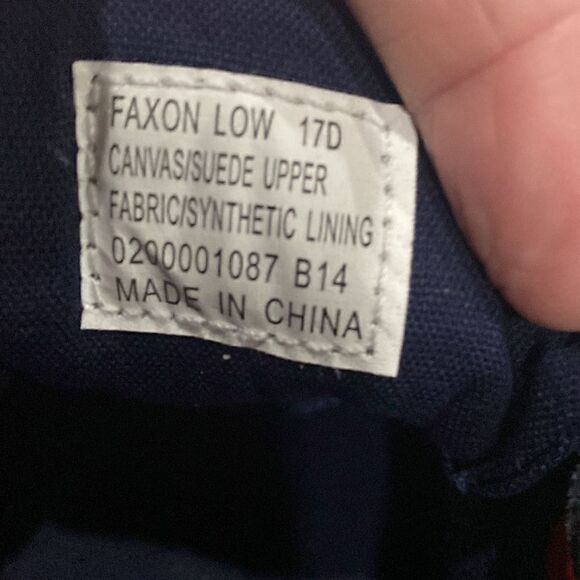 Ralph Lauren Faxon low Canvass with Suede Upper Size 17D - Picture 3 of 7